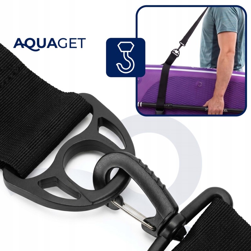 Ремінь наплічний Aquaget для перенесення SUP дошки AQ0052 Black