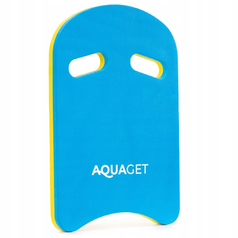 Дошка для плавання Aquaget навчальна AQ0059 Sky Blue/Yellow