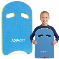 Дошка для плавання Aquaget навчальна AQ0059 Sky Blue/Yellow