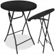 Стіл садовий кейтеринговий Springos 80 см круглий, складний GF0110 Black