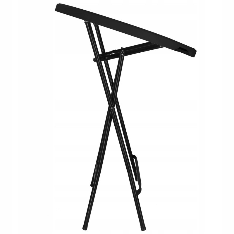 Стіл садовий кейтеринговий Springos 80 см круглий, складний GF0110 Black