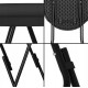 Стіл садовий кейтеринговий Springos 80 см круглий, складний GF0110 Black