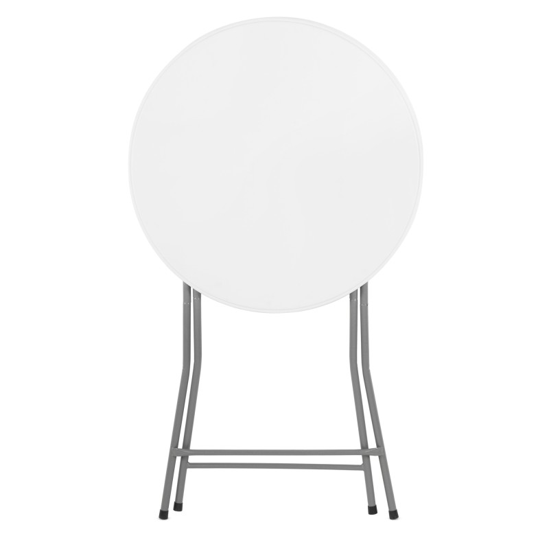 Стіл садовий кейтеринговий Springos 80 см круглий, складний GF0101 White