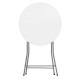 Стіл садовий кейтеринговий Springos 80 см круглий, складний GF0101 White