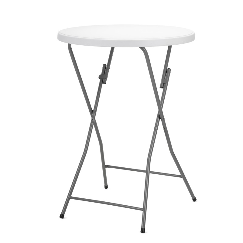 Стіл садовий кейтеринговий Springos 80 см круглий, складний GF0101 White