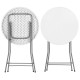 Стіл садовий кейтеринговий Springos 80 см круглий, складний GF0101 White