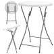 Стіл садовий кейтеринговий Springos 80 см круглий, складний GF0101 White