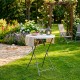 Стіл садовий кейтеринговий Springos 80 см круглий, складний GF0101 White
