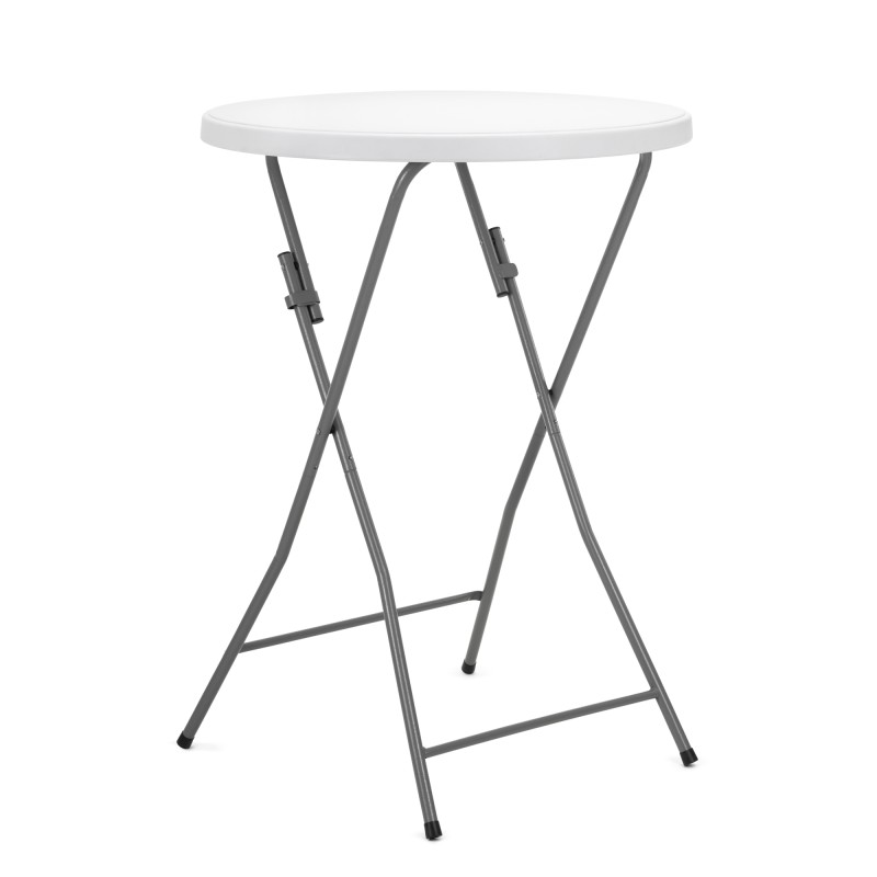 Стіл садовий кейтеринговий Springos 80 см круглий, складний GF0101 White
