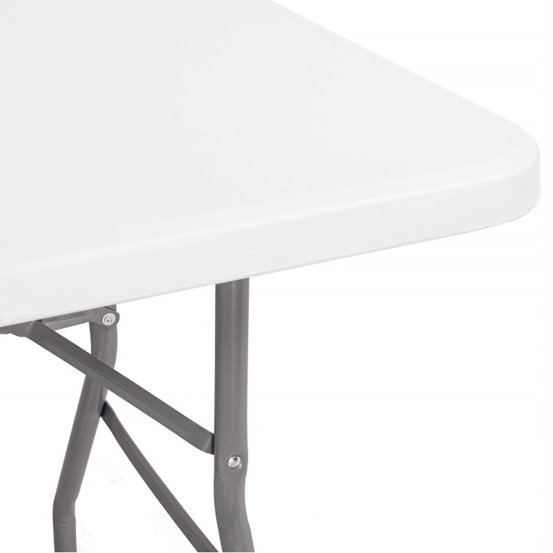 Стіл садовий кейтеринговий Springos 180 x 74 см складний GF0108 White