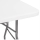 Стіл садовий кейтеринговий Springos 180 x 74 см складний GF0108 White
