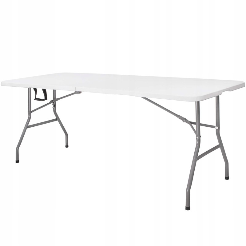 Стіл садовий кейтеринговий Springos 180 x 74 см складний GF0108 White