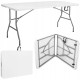 Стіл садовий кейтеринговий Springos 180 x 74 см складний GF0108 White