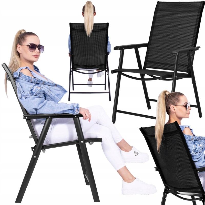 Крісло садове Springos складне GC0079 Black