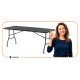 Стіл садовий кейтеринговий Springos 180 x 75 см складний GF0056 Black
