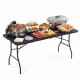 Стіл садовий кейтеринговий Springos 180 x 75 см складний GF0056 Black