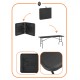 Стіл садовий кейтеринговий Springos 180 x 75 см складний GF0052 Black