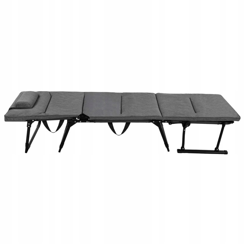 Крісло-розкладачка садове Springos складне GC0067 Grey/Black