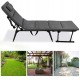 Крісло-розкладачка садове Springos складне GC0067 Grey/Black