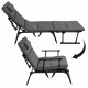 Крісло-розкладачка садове Springos складне GC0067 Grey/Black