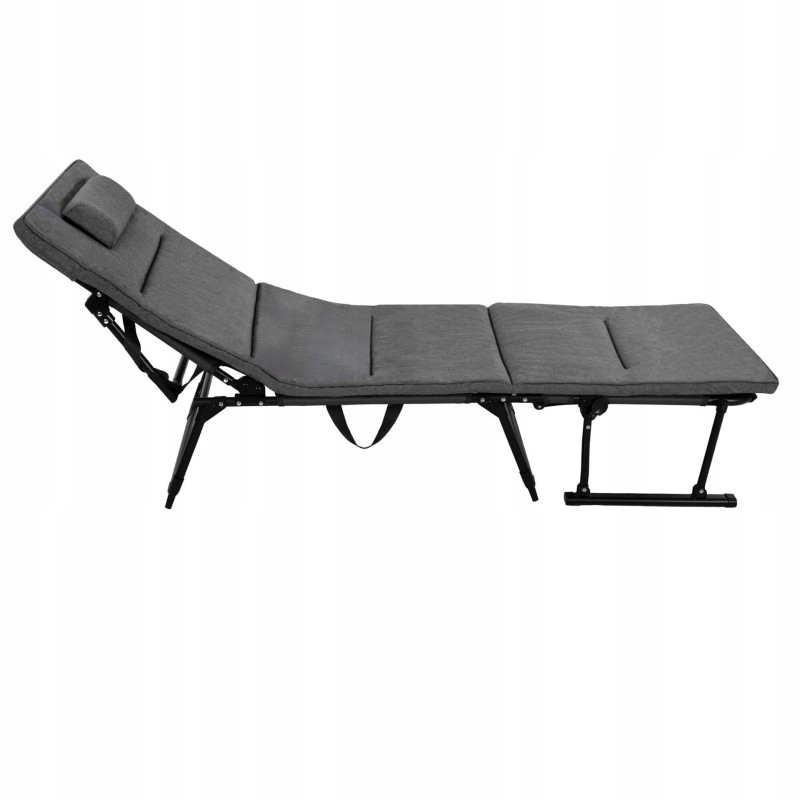 Крісло-розкладачка садове Springos складне GC0067 Grey/Black