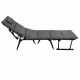 Крісло-розкладачка садове Springos складне GC0067 Grey/Black