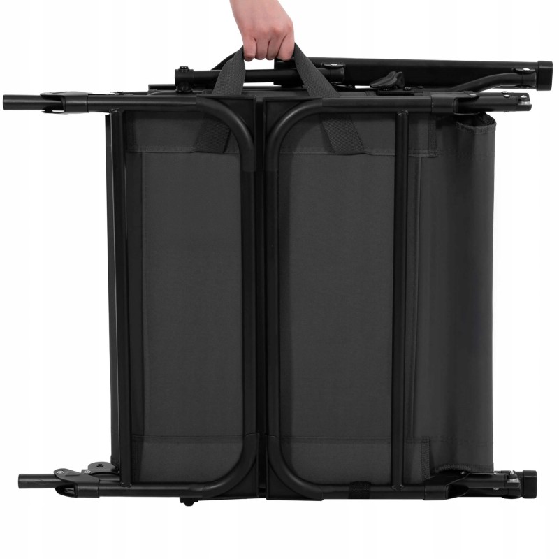 Крісло-розкладачка садове Springos складне GC0067 Grey/Black