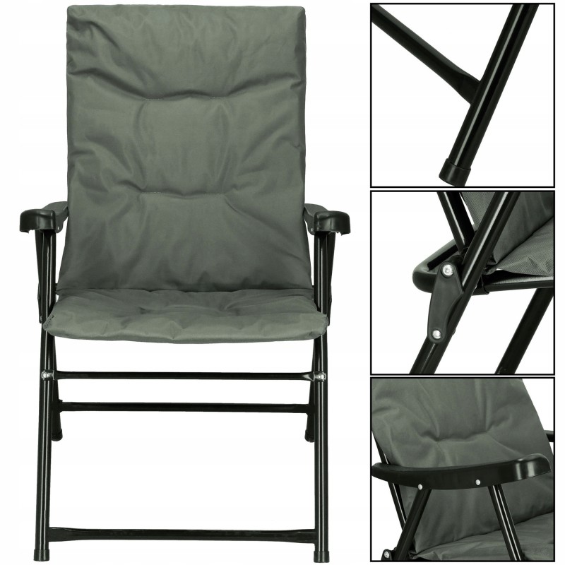 Крісло садове Springos складне GC0064 Grey/Black