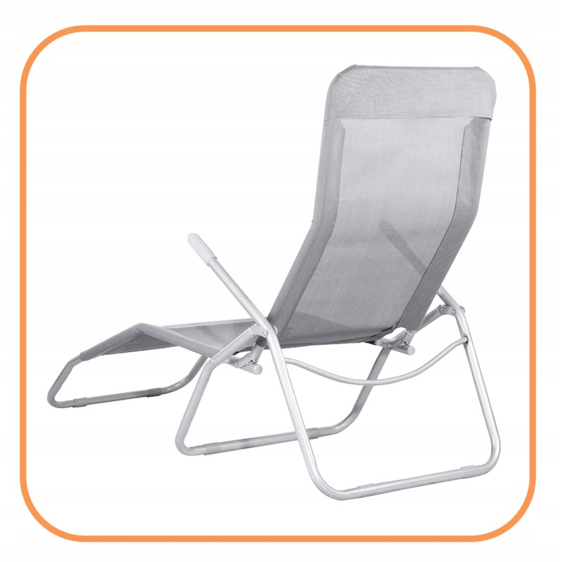 Шезлонг Springos Zero Gravity складний GC0015 Grey