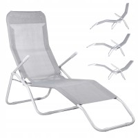 Шезлонг Springos Zero Gravity складний GC0015 Grey
