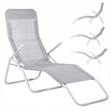 Шезлонг Springos Zero Gravity складний GC0015 Grey