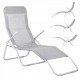Шезлонг Springos Zero Gravity складний GC0015 Grey