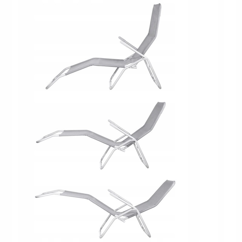 Шезлонг Springos Zero Gravity складний GC0015 Grey