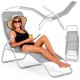 Шезлонг Springos Zero Gravity складний GC0015 Grey