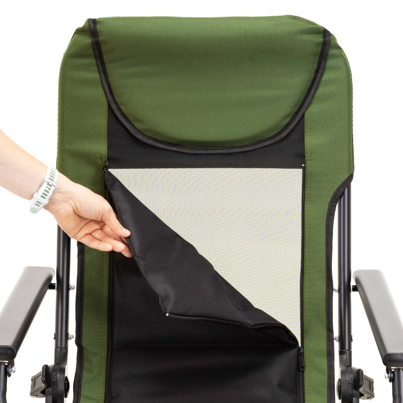Крісло-розкладачка туристичне Springos CS0192 регульоване Navy Green/Black