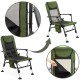 Крісло-розкладачка туристичне Springos CS0192 регульоване Navy Green/Black