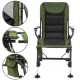 Крісло-розкладачка туристичне Springos CS0192 регульоване Navy Green/Black