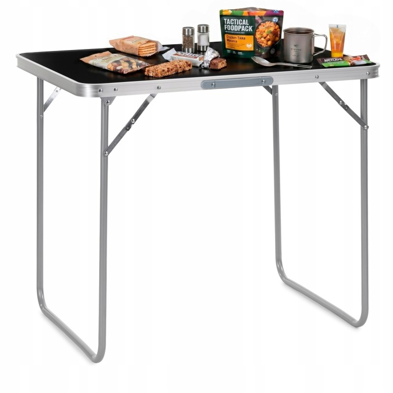 Стіл кемпінговий Springos 80 x 60 см складний CS0184 Black
