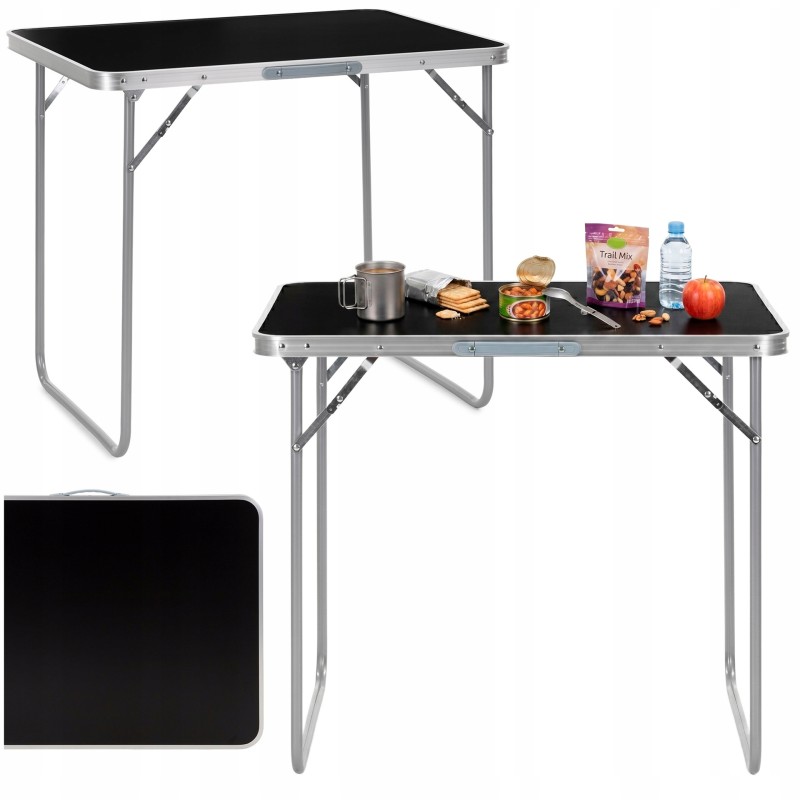 Стіл кемпінговий Springos 80 x 60 см складний CS0184 Black