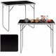 Стіл кемпінговий Springos 80 x 60 см складний CS0184 Black