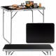 Стіл кемпінговий Springos 80 x 60 см складний CS0184 Black