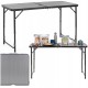 Стіл кемпінговий Springos 120 x 60 см складний CS0183 Grey/Black