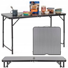 Стіл кемпінговий Springos 120 x 60 см складний CS0183 Grey/Black