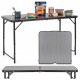 Стіл кемпінговий Springos 120 x 60 см складний CS0183 Grey/Black
