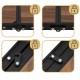 Набір кемпінговий Springos складний стіл та стільці 4 шт CS0180 Brown/Black