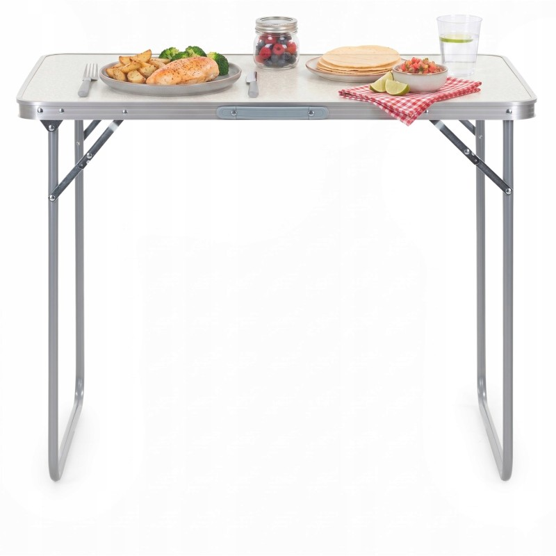 Стіл кемпінговий Springos 90 x 60 см складний CS0177 White