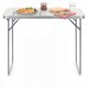 Стіл кемпінговий Springos 90 x 60 см складний CS0177 White