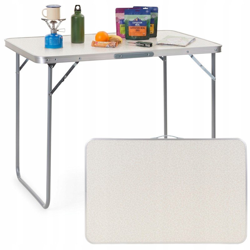 Стіл кемпінговий Springos 90 x 60 см складний CS0177 White