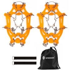 Льодоходи (льодоступи) на взуття Springos Size L CS0168 Orange