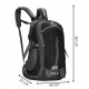 Рюкзак туристичний Springos 60 л CS0132 Black/Grey